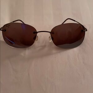 Rimless Brown Sunglasses
